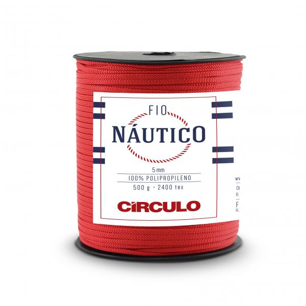 FIO NAUTICO 5MM - COR 3402 VERMELHO CIRCULO